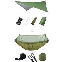 Load image into Gallery viewer, Pop-Up Portable Camping Hammock with Mosquito Net and Sun Shelter,Parachute Swing Hammocks Rain Fly Hammock Canopy Camping Stuff