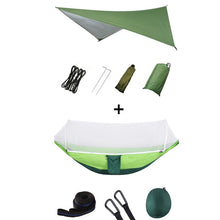 Load image into Gallery viewer, Pop-Up Portable Camping Hammock with Mosquito Net and Sun Shelter,Parachute Swing Hammocks Rain Fly Hammock Canopy Camping Stuff