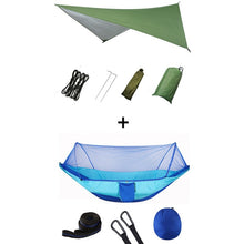 Load image into Gallery viewer, Pop-Up Portable Camping Hammock with Mosquito Net and Sun Shelter,Parachute Swing Hammocks Rain Fly Hammock Canopy Camping Stuff