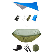 Load image into Gallery viewer, Pop-Up Portable Camping Hammock with Mosquito Net and Sun Shelter,Parachute Swing Hammocks Rain Fly Hammock Canopy Camping Stuff