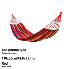 Load image into Gallery viewer, HooRu Outdoor Portable Hammock Backpacking Camping Lightweight Canvas Hammocks Garden Hanging Bed Swing Furniture for Travelling
