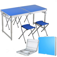 Load image into Gallery viewer, Outdoor Folding Table Chair Camping Aluminium Alloy Picnic Table Waterproof Ultra-light Durable Folding Table Desk For