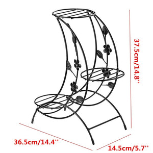 Multi-layer Plant Stand Succulent Shelf Household Wrought Iron Rack Balcony Simple Indoor Coffee Bar Garden Flower Pot Shelf