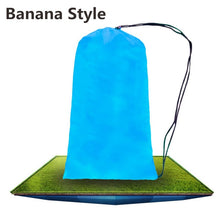 Load image into Gallery viewer, Inflatable sun lounger Camping sofa lazy bag folding air sofa double sleeping bags adult air bed lounge pad chair mattress
