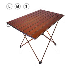 Load image into Gallery viewer, HooRu Portable Aluminum Table Picnic Beach Fishing Folding Table Outdoor Lightweight Backpacking Camping Desk with Carry Bag
