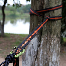 Load image into Gallery viewer, Outdoor Hammock Tree Strap Tree Tie Rope High Load-Bearing Nylon Webbing Rock Climbing Flat Belt Cover
