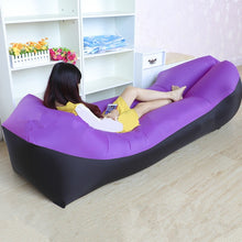 Load image into Gallery viewer, Trend Outdoor Products Fast Infaltable Air Sofa Bed Good Quality Sleeping Bag Inflatable Air Bag Lazy bag Beach Sofa 240*70cm

