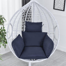 Load image into Gallery viewer, Hanging Hammock Chair Swinging Garden Outdoor Soft Seat Cushion Seat 220KG Dormitory Bedroom Hanging Chair Back with Pillow 40a
