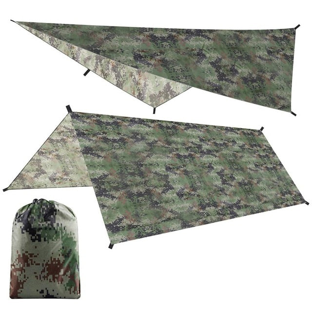 Awning Waterproof Tarp Tent Ultralight Garden Canopy Sunshade Outdoor Camping Hammock Rain Fly Beach Sun Shelter 100X145CM