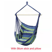 Load image into Gallery viewer, 150kg Hammock Garden Hang Lazy Chair Swinging Indoor Outdoor Furniture Hanging Rope Chair Swing Chair Seat bed Travel Camping
