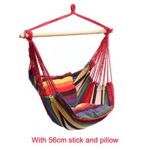 Load image into Gallery viewer, 150kg Hammock Garden Hang Lazy Chair Swinging Indoor Outdoor Furniture Hanging Rope Chair Swing Chair Seat bed Travel Camping
