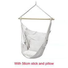 Load image into Gallery viewer, 150kg Hammock Garden Hang Lazy Chair Swinging Indoor Outdoor Furniture Hanging Rope Chair Swing Chair Seat bed Travel Camping

