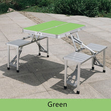 Load image into Gallery viewer, Portable Aluminum alloy Folding table Multifunctional stall table Siamese BBQ Camping table set
