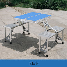 Load image into Gallery viewer, Portable Aluminum alloy Folding table Multifunctional stall table Siamese BBQ Camping table set
