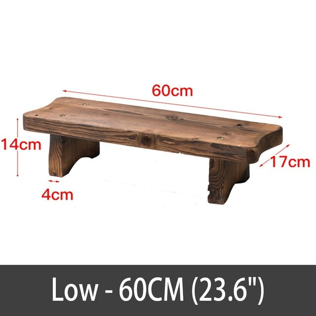 Carbonized Wood Damp-proof Antiseptic Flower Rack Multi-layer Plant Stand Shelves Garden Patio Balcony Planting Tools