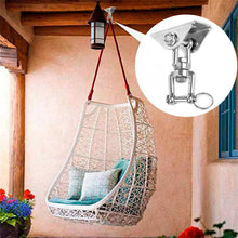 Load image into Gallery viewer, Hammock Swing Chair Hanging Kit Stainless Steel Swivel Hook Ceiling Mount
